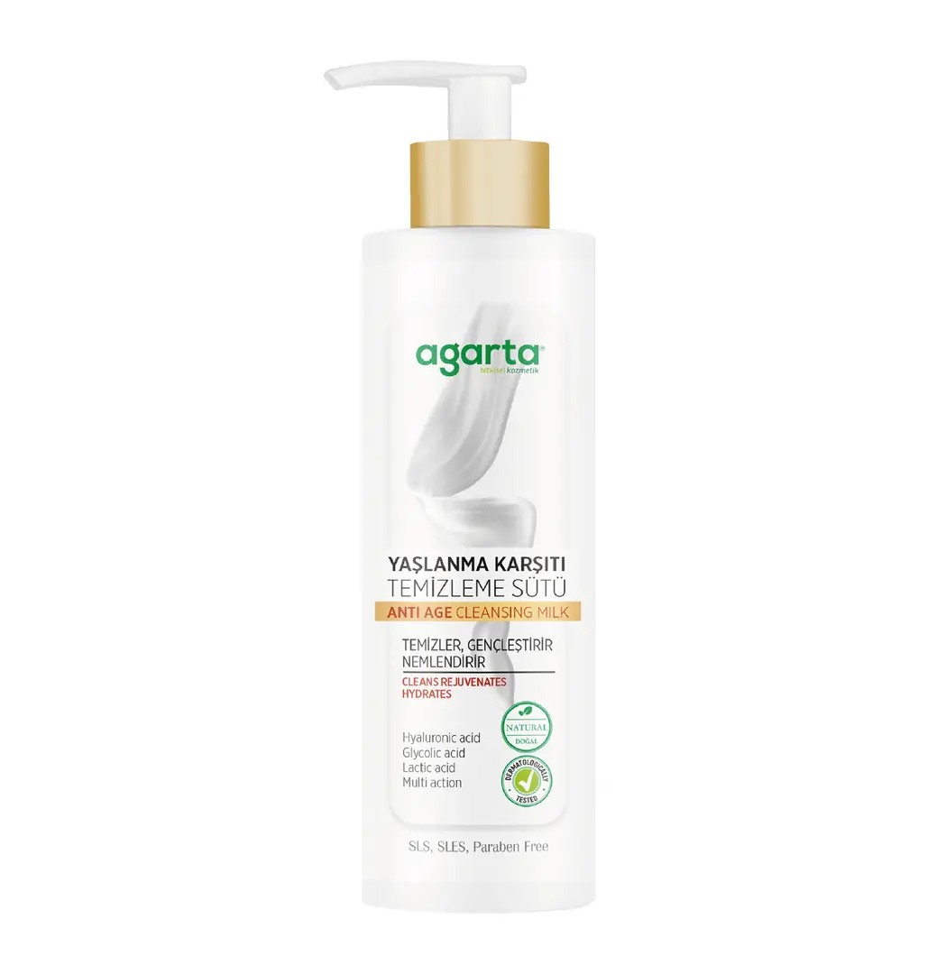 Doğal Yaşlanma Karşıtı Temizleme Sütü-225ml