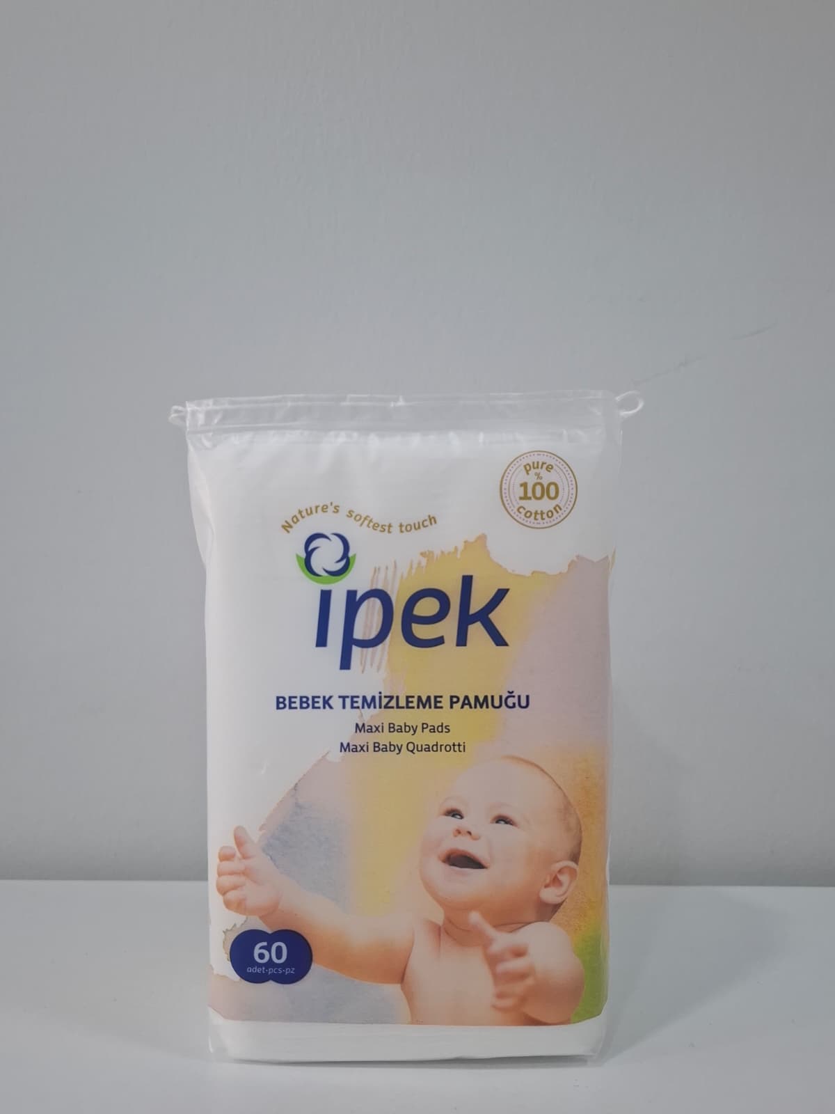 Bebek Temizleme Pamuğu-60Adet