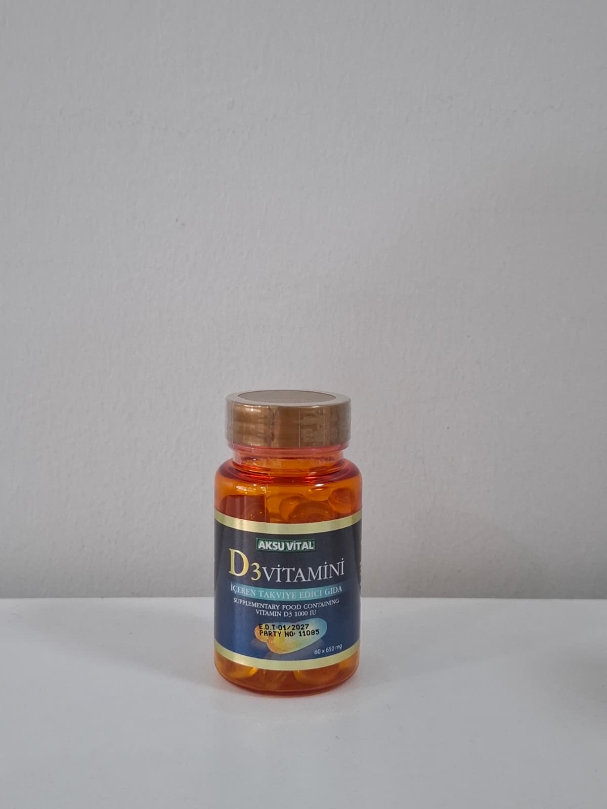 D3 Vitamini İçeren Takviye Edici Gıda-60Adet